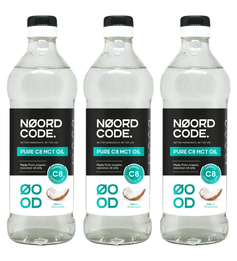 Pure C8 MCT Oil | 100% Coconut | 3 Pack – Noordcode