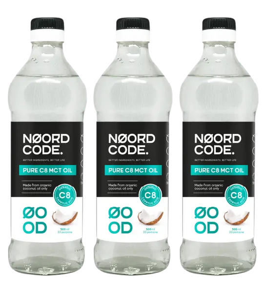 Pure C8 MCT Oil | 100% Coconut | 3 Pack – Noordcode